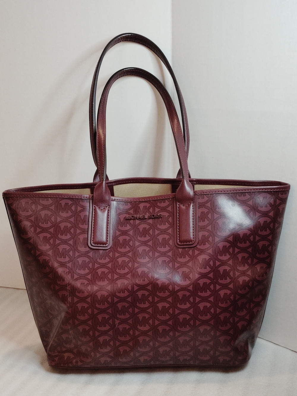 Michael Kors Burgandy Tote Bag